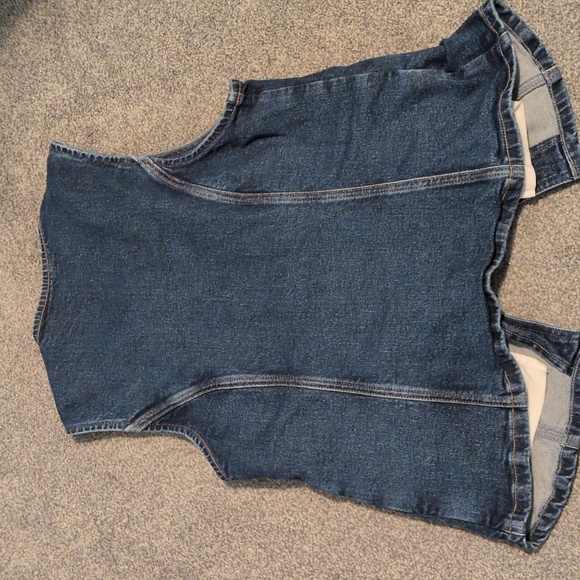 American Eagle Denim Longline Vest Size Medium - Picture 7 of 7